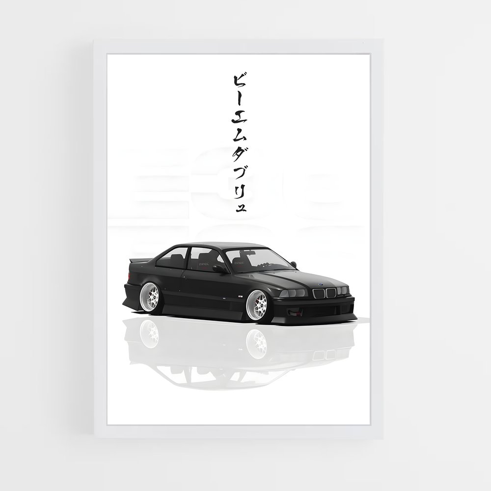 Poster Vitesse élégance nipponne – affiche BMW (vue 3)